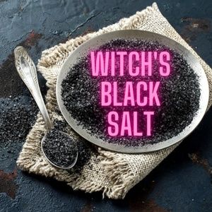 Witch's Black Salt (1/2 cup) For Protection